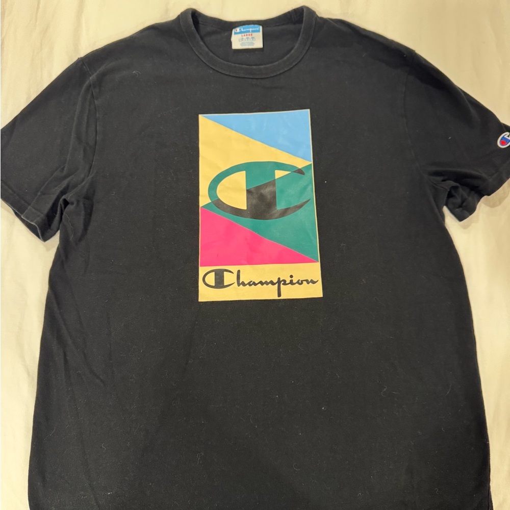 Champion Black Graphic T-Shirt